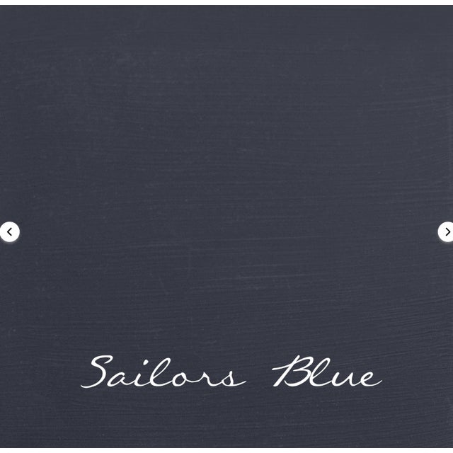 Navy Blue Vintage Bassett Nine-Drawer Dresser & Storage Chest For Sale In Washington DC - Image 6 of 8