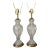 Vintage Cut and Etched Crystal Table Lamps, a Pair For Sale