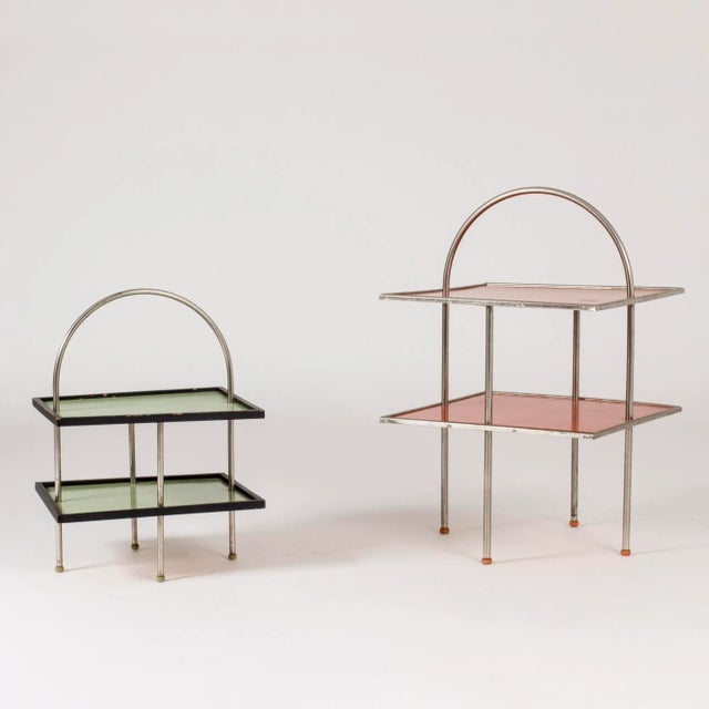 Black Vintage Lacquered Side Table, 1930s For Sale - Image 8 of 9