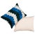 Contemporary Schumacher Samsun Silk Velvet 20" Lumbar Pillow in Blue & Green For Sale - Image 3 of 5