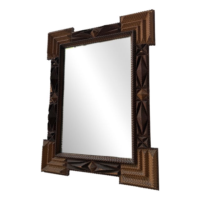 Folk Art Tramp Mirror, France, 1900s For Sale