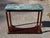 Vintage Regency-Style Console Table With Green Marble Top Attributed to Bombay Company For Sale - Image 11 of 12