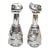 Vintage Carrol Boyes Man & Women Collectible Aluminum Bottle & Stopper Vessels- a Pair For Sale
