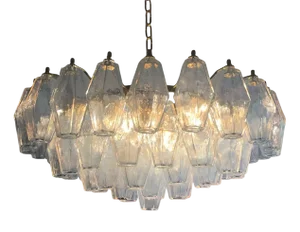 Polyhedron Murano Glass in Opalino Color by Simoeng for Simoeng
