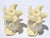 Mid-20th Century Lenox Rose Shaped Ceramic Fine Bone China Candle Holders, Pair For Sale - Image 11 of 13