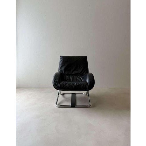 Set of Swiss Lounge Chair with Ottoman by Robert Haussmann, 1980s For Sale - Image 6 of 11