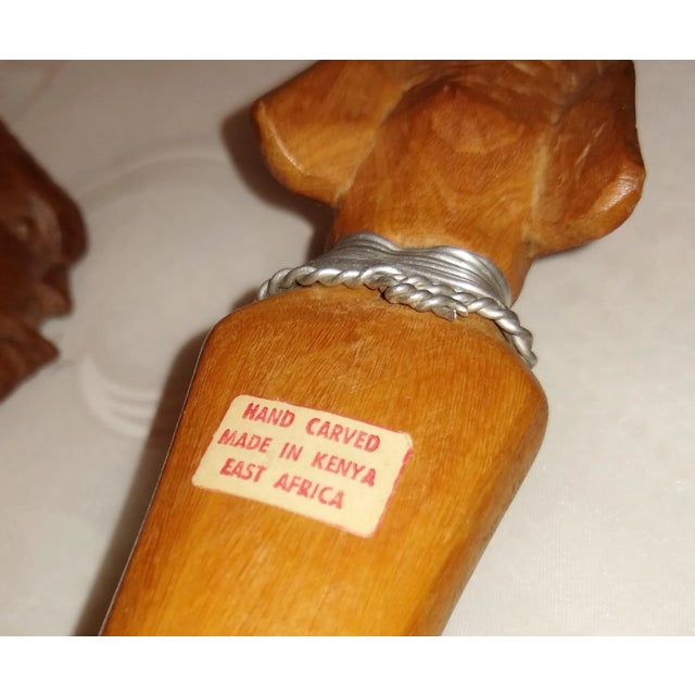 Wood Kenya Wooden Tripod Base For Sale - Image 7 of 8