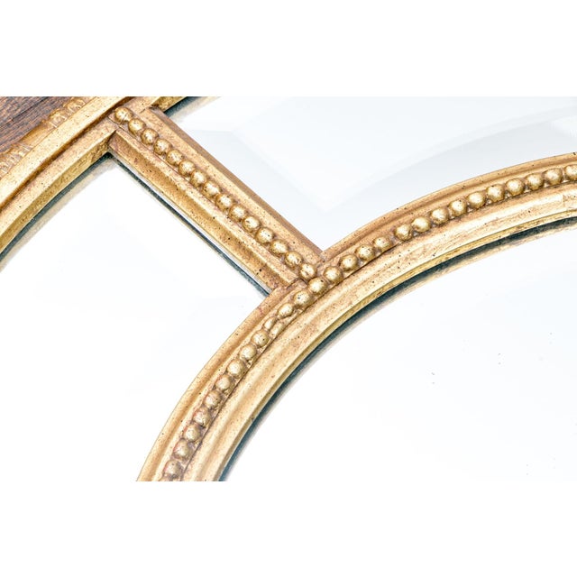 Authentic Friedman Brothers Adams Style Segmented Oval Gilt Mirror For Sale - Image 11 of 13