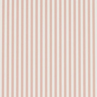 Schumacher Emma Stripe Narrow Wallpaper In Rose For Sale