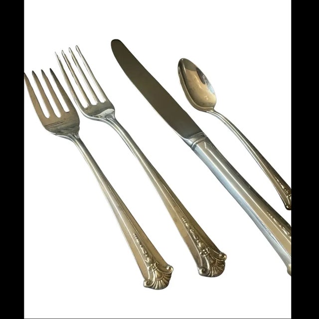 American 1990s Worthington Gold by Kirk-Stieff Sterling Silver, 4 Piece Set (2 Sets Included) For Sale - Image 3 of 11