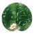 George Jones Majolica Water Lily Plate Glazed in Lush Greens, English, Ca. 1869 For Sale