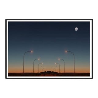 "A Perte De Vue" Contemporary Reproduction Print by Karen Thom, Framed 48 X 32 Inches For Sale