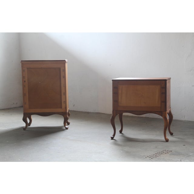 Danish Bedside Table in Oak, 1960s For Sale - Image 9 of 18