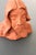 Figurative 1970s Small Terracotta head - artist head - handmade head - handformed clay - orange head - head sculpture - art head - handformed - clay head For Sale - Image 3 of 12