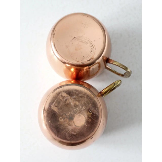 Vintage Godinger Copper Mugs Pair For Sale - Image 9 of 12