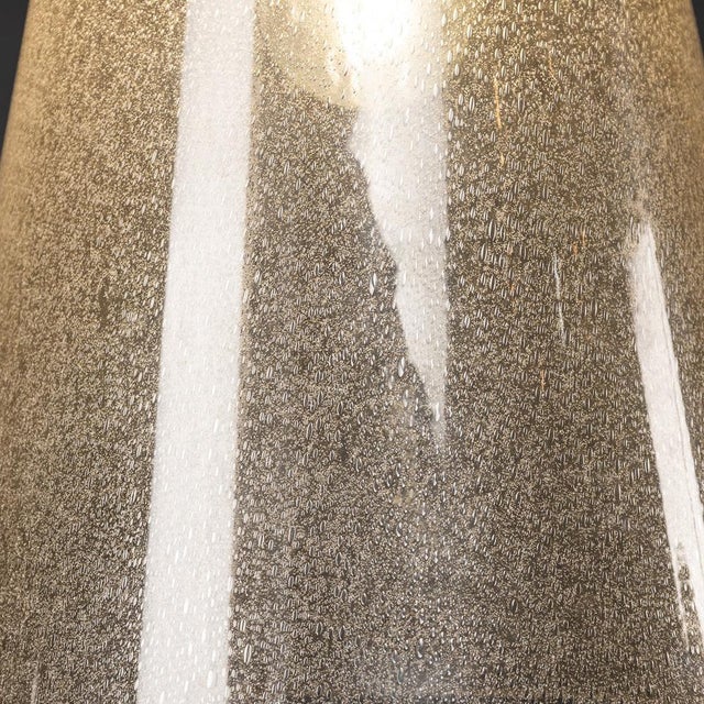 20th Century Italian Murano Glass Cone Shaped Pendant Light, 1970s For Sale - Image 3 of 11