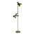Mid 20th Century Mid-Century Modern Hamalux Gold Standing Lamp Metal For Sale