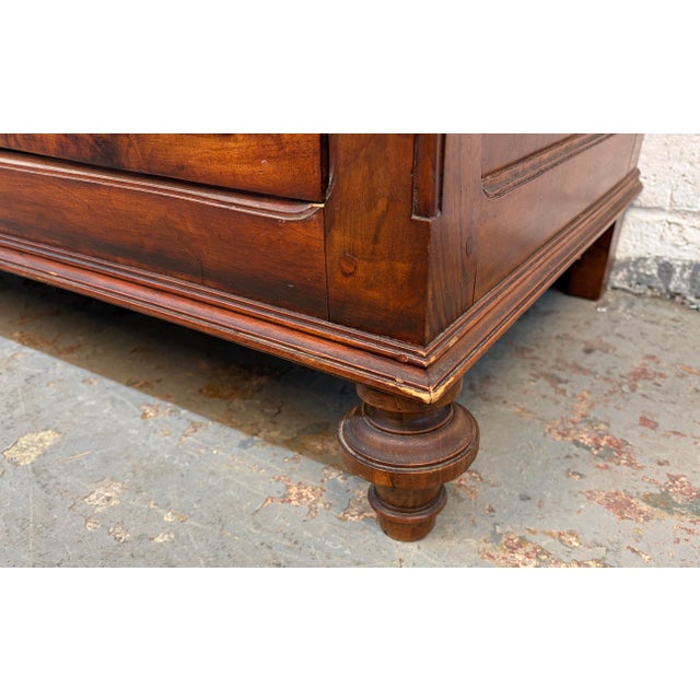 Antique French Carved Commode W/ Marble Top For Sale - Image 14 of 15