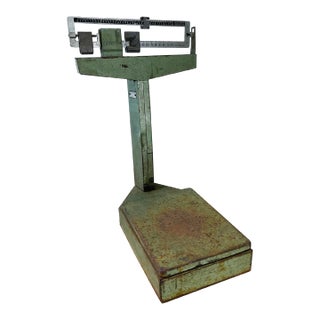 1950s Industrial Style Tabletop Scale by Detecto For Sale