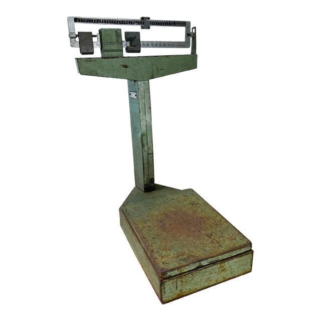 1950s Industrial Style Tabletop Scale by Detecto For Sale