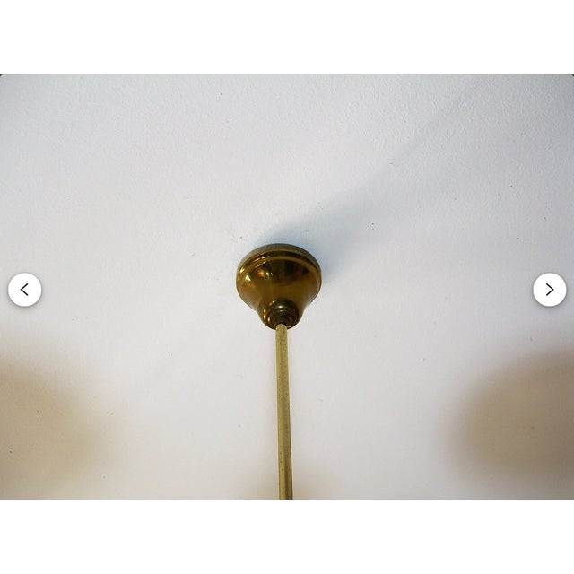 Vintage Pendant Light in Murano Amber Glass, 1960s For Sale - Image 3 of 6
