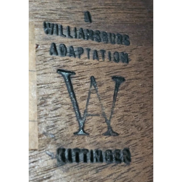 Kittinger Williamsburg Mahogany Queen Anne Drop Leaf Table Wa 1022 For Sale - Image 10 of 10