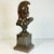 Brown 1970s Vintage Folk Art Neoclassical Roman Centurion Warrior Sculpture Bust, Artist Signed For Sale - Image 8 of 14