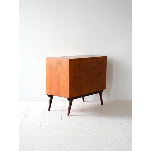 Scandinavian Chest of Drawers in Teak and Mahogany, 1950s For Sale - Image 3 of 8