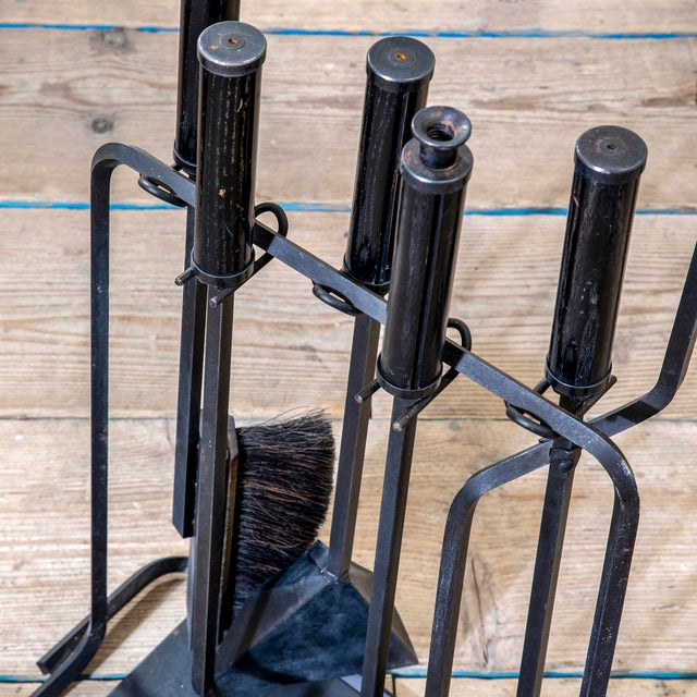 1970s Fireplace Accessories by Afra & Tobia Scarpa, 1970, Set of 4 For Sale - Image 5 of 7