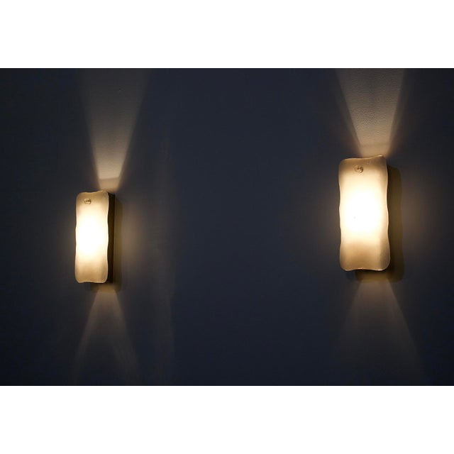 1970s Murano Glass Wall Lights, 1970s, Set of 2 For Sale - Image 5 of 12