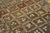 1900s Small Brown Earth Tone Geometric Folk Art Antique American Hooked Rug For Sale In New York - Image 6 of 7