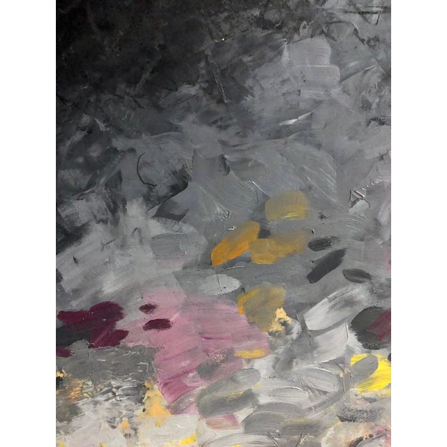 Louisa Chase, Large Oil Painting Louisa Chase Grotto Floral Garden Abstract Neo Expressionist, 1981 For Sale - Image 12 of 13