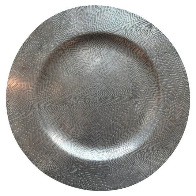 Large Pewter Charger Plate, United Kingdom, 2012 For Sale - Image 10 of 10