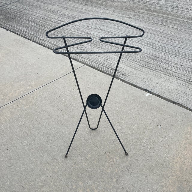 Black Mid Century Modern Hairpin Valet For Sale - Image 8 of 10