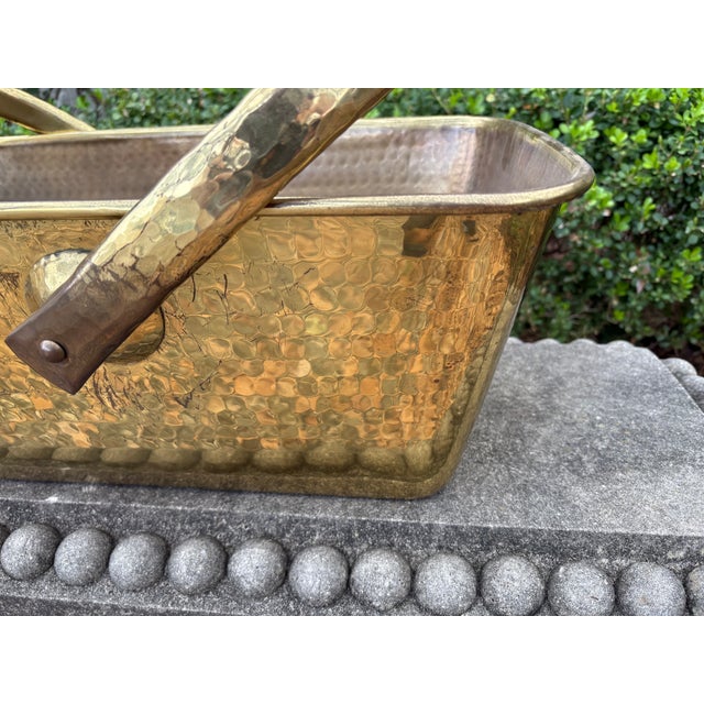 1960s Hollywood Regency Brass Basket For Sale In Houston - Image 6 of 10
