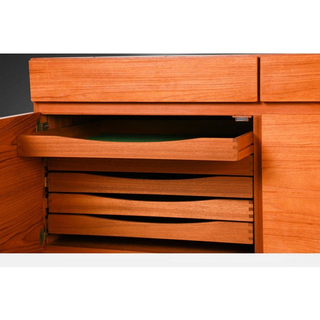Brown Faarup Mid 20th Century Kofod Larsen Model No. 66 Teak Sideboard For Sale - Image 8 of 14