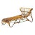 1960s Rare Rattan Chaise Attributed to Franco Albini For Sale