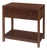 Nora 30 in. W Rectangular Wood 1 Drawer Wide Nightstand with Lower Open Shelf, Walnut For Sale