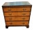 1940s Baker Furniture Satinwood and Walnut Chest With Pull Out Tray For Sale