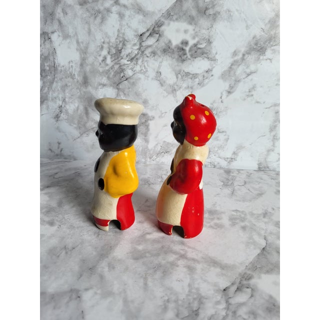 1940s Chef and Cook Salt & Pepper Shakers | Chairish