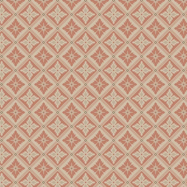Sample - Borastapeter Loka Wallpaper in Terracotta For Sale