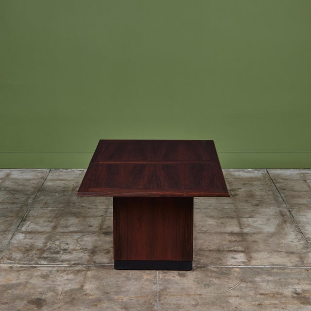 Rosewood Sliding Coffee Bar Table by E. Pedersen & Søn For Sale - Image 10 of 18