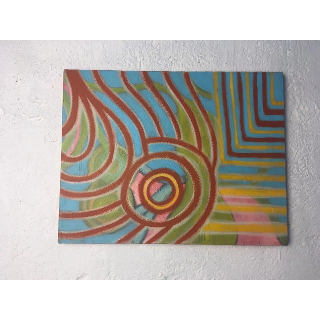 1970s Vintage Abstract, Signed For Sale - Image 5 of 8