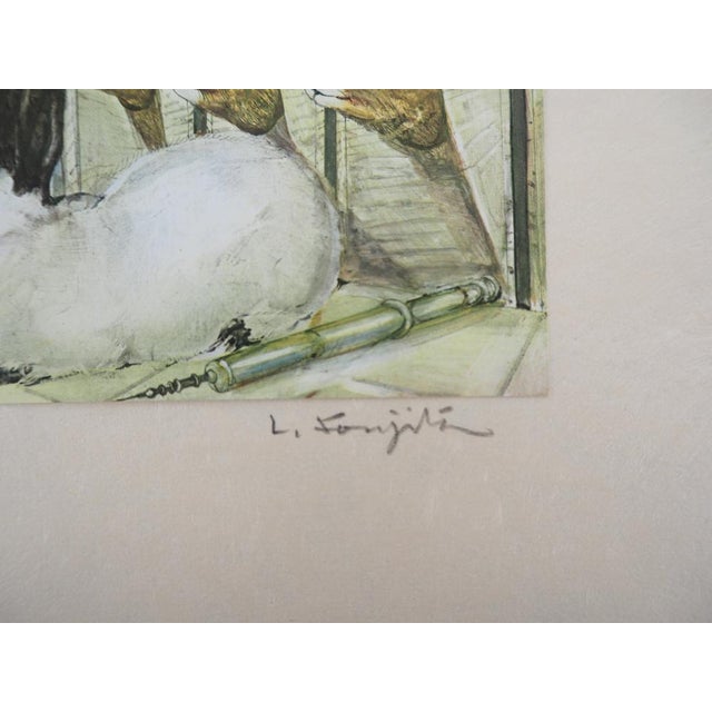 After Léonard Tsuguharu Foujita, The Laboratory Assistant, 1959, Photogravure For Sale - Image 5 of 10