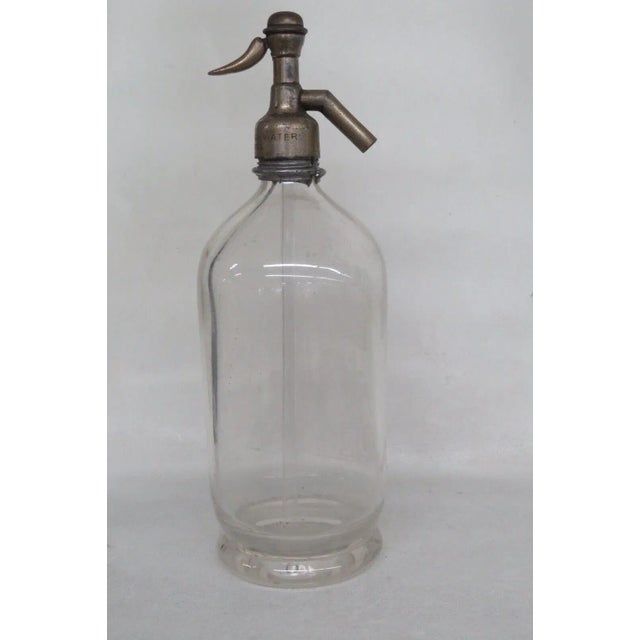 English The Toronto Soda Water Seltzer Clear Glass For Sale - Image 3 of 11