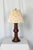 1940s Tall Parquetry Table Lamp Handmade Turned Wood For Sale - Image 13 of 15