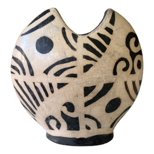 Contemporary Organic Modern Sculptural Tribal Pottery Vase / Vessel
