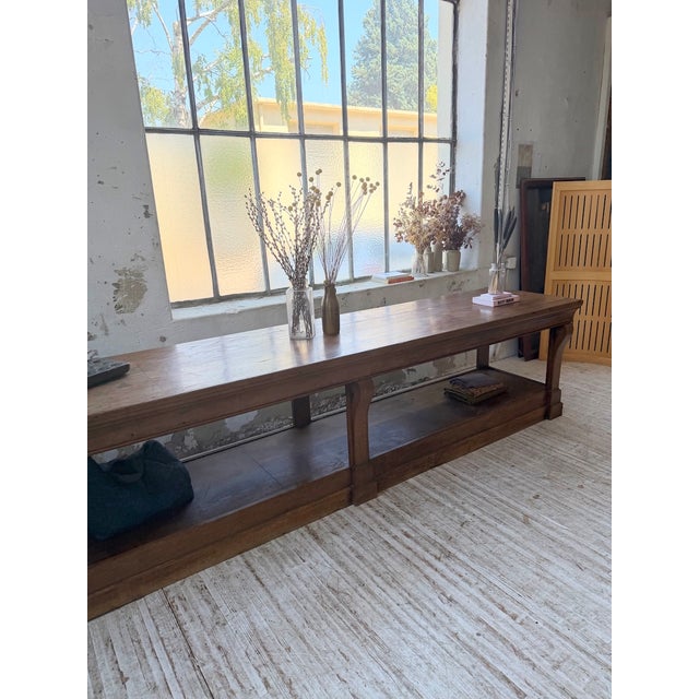 Glovemakers Drapers Table in Oak, 1900 For Sale - Image 11 of 18