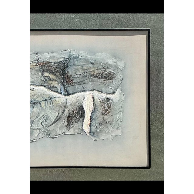 Vintage Mixed Media Abstract Relief Painting For Sale - Image 9 of 18