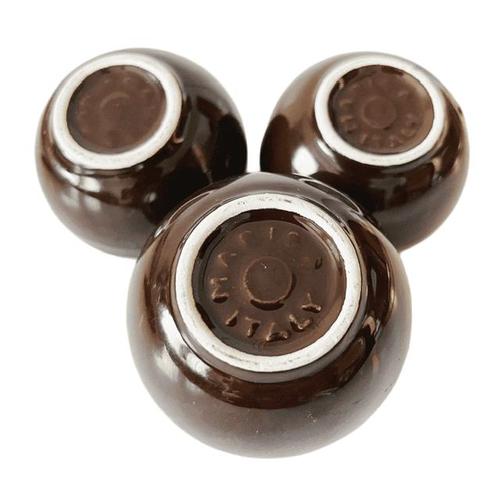 Vintage Space Age Ceramic Spherical Ornament Sculpture by Marisa, 1970s, Set of 3 For Sale - Image 6 of 9